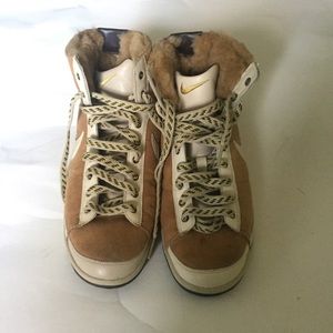 Khaki Nike High Tops
